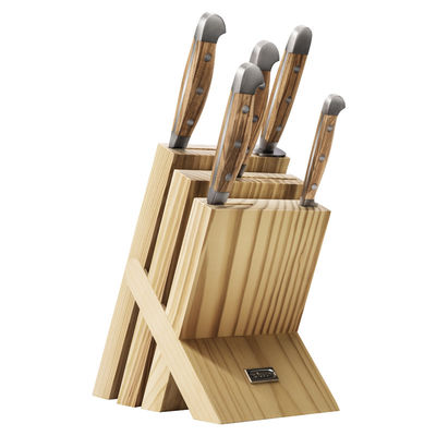 Velosan Wood Cutting Kitchen Knife Sets Stainless Steel 17.7cm Olive